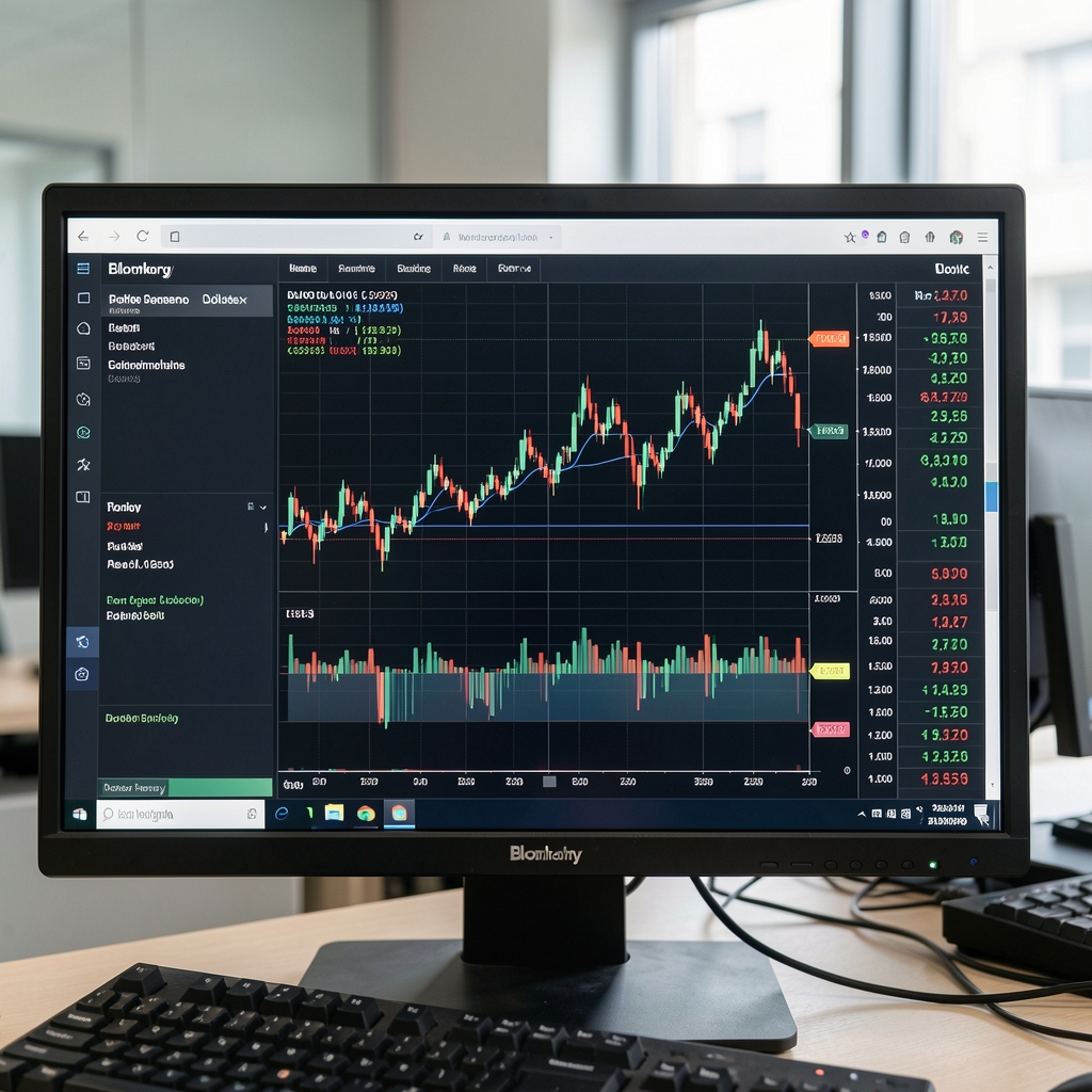 Pantalla de terminal financiera Bloomberg mostrando rendimientos de bonos soberanos argentinos en dólares y variaciones de spreads